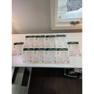 Lot of 10 Vintage Nicole Welcome Baby Sticker Sheets New Old Stock STK 136 90s